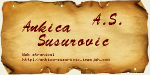 Ankica Susurović vizit kartica
